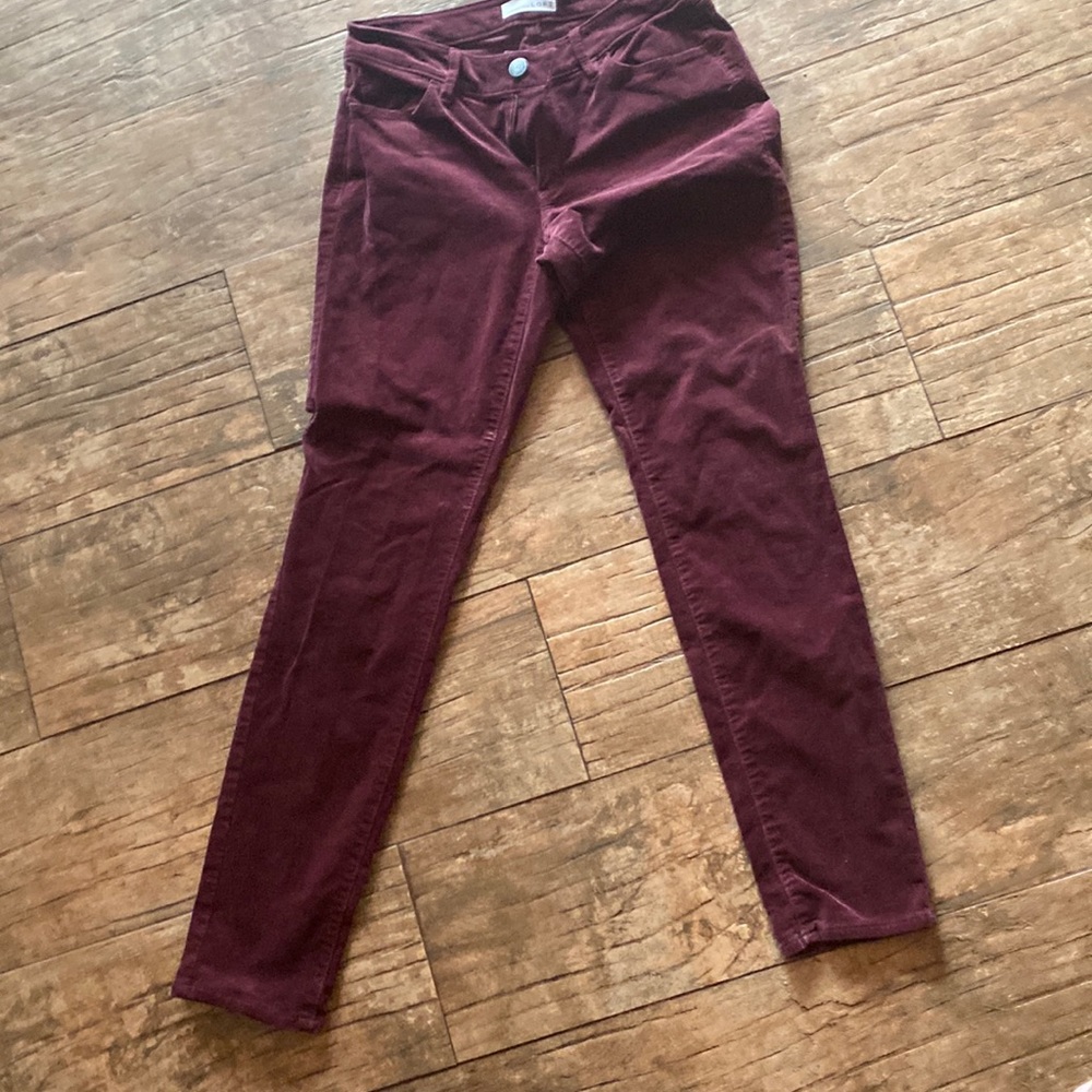 Burgundy corduroy pants